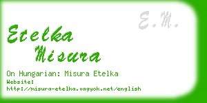 etelka misura business card